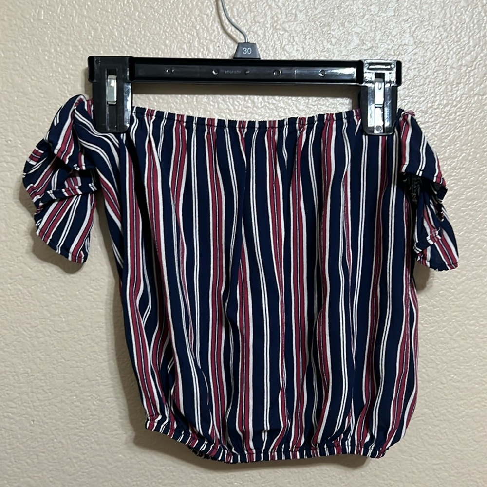 Striped Blue and Red Top